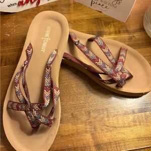Stylish Multicolor Minnetonka Sandals for Women size 9.5